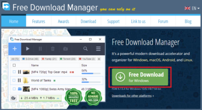 Free Download Managerの公式サイト