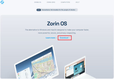ZorinOSの公式サイト